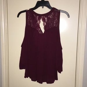 Maroon shirt